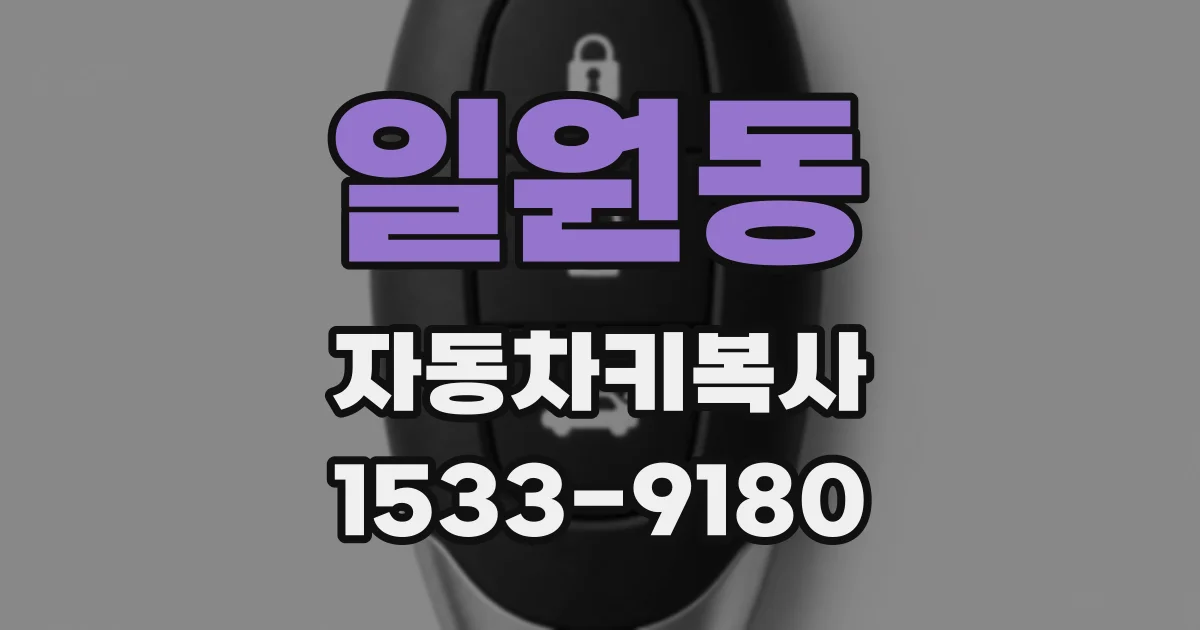 일원동 자동차키복사