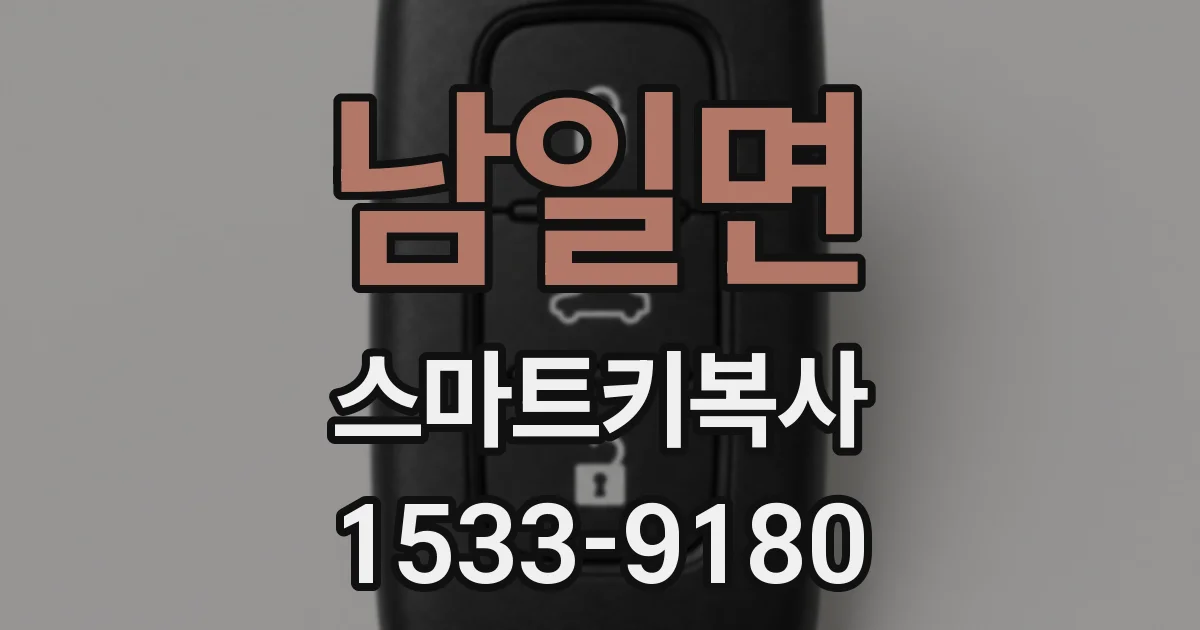남일면 스마트키복사