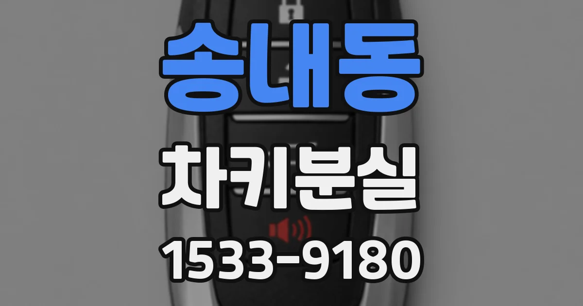 송내동 차키분실