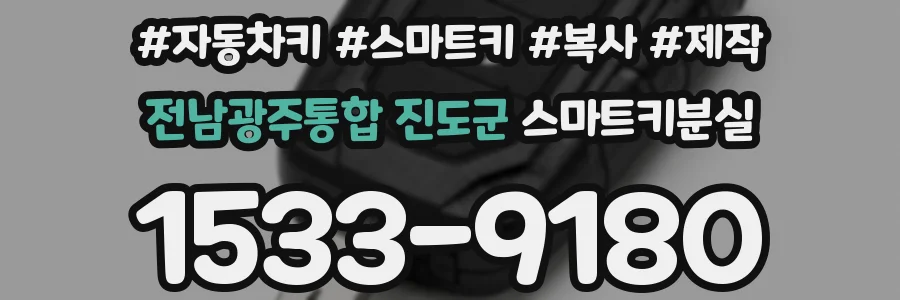 전남광주통합 진도군 스마트키분실