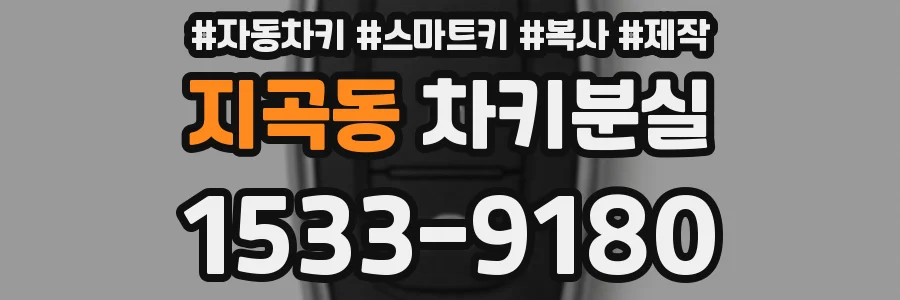 지곡동 차키분실