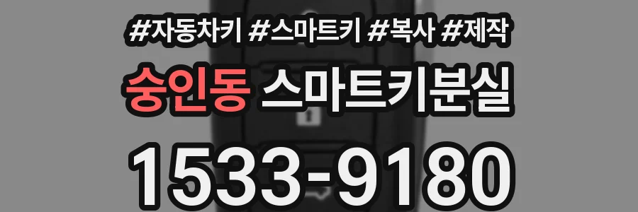숭인동 스마트키분실