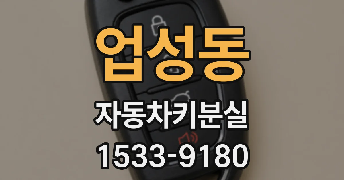 업성동 자동차키분실