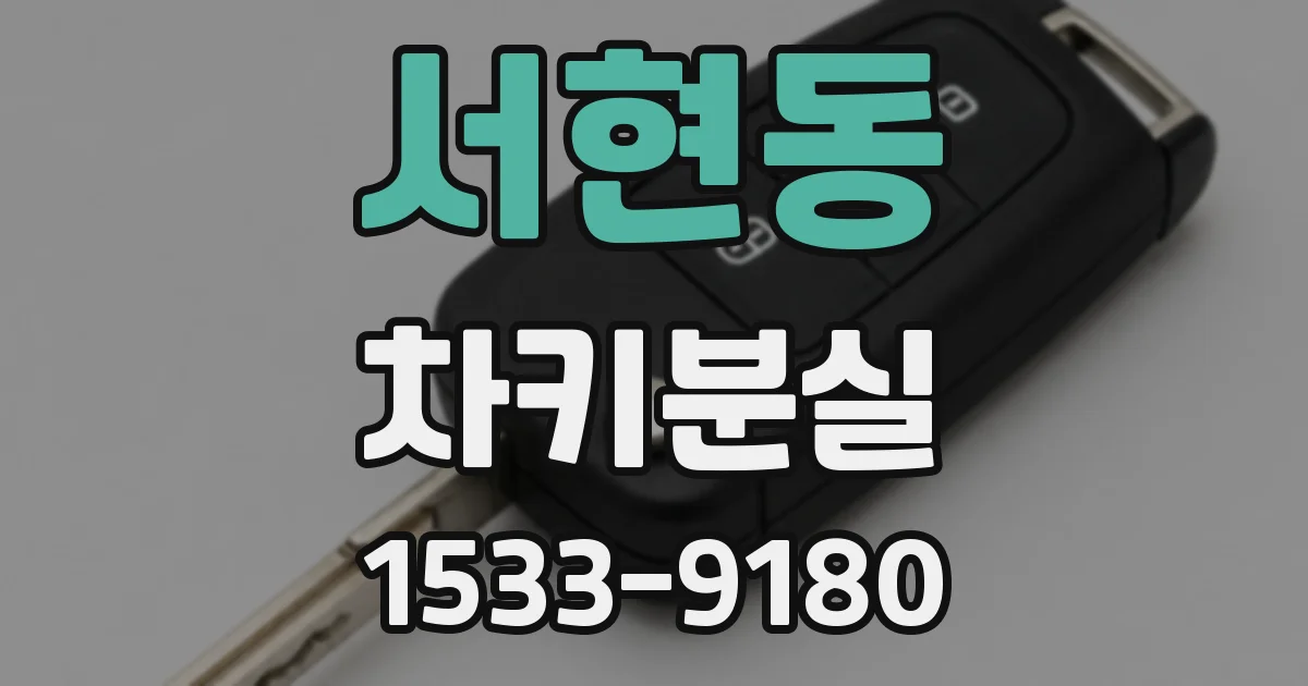서현동 차키분실