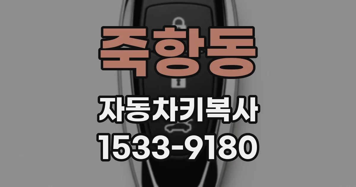 죽항동 자동차키복사