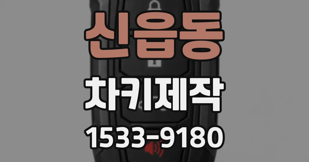 신읍동 차키제작