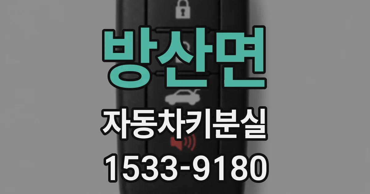 방산면 자동차키분실