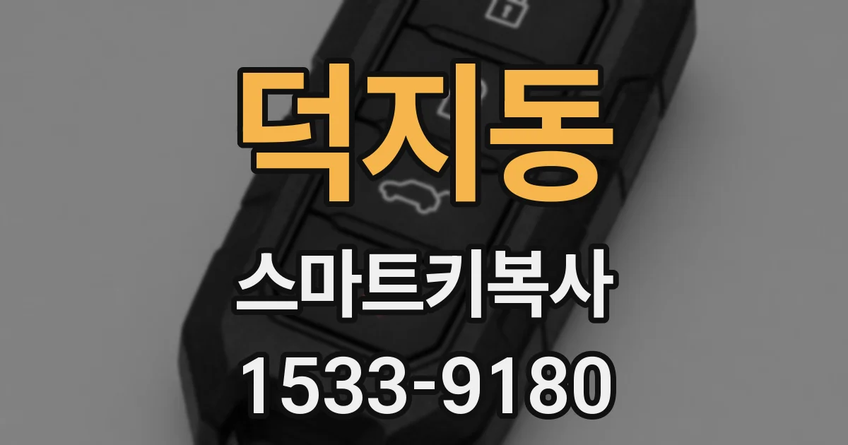 덕지동 스마트키복사