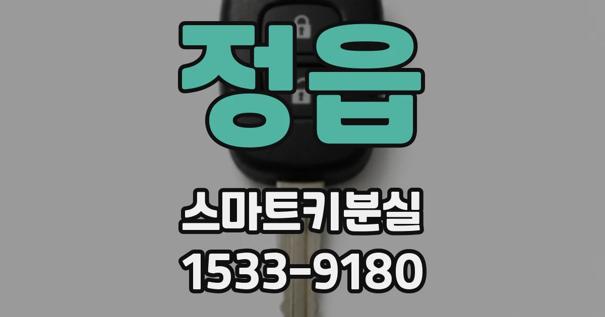 정읍 스마트키분실