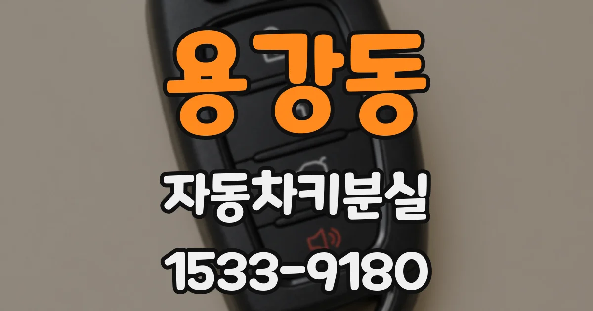 용강동 자동차키분실