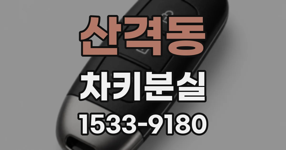 산격동 차키분실