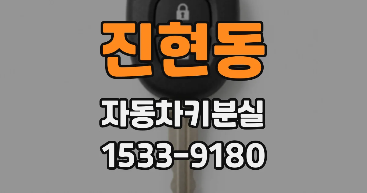 진현동 자동차키분실