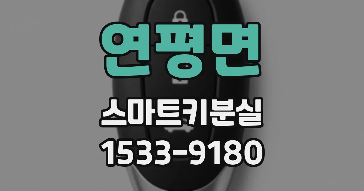 연평면 스마트키분실