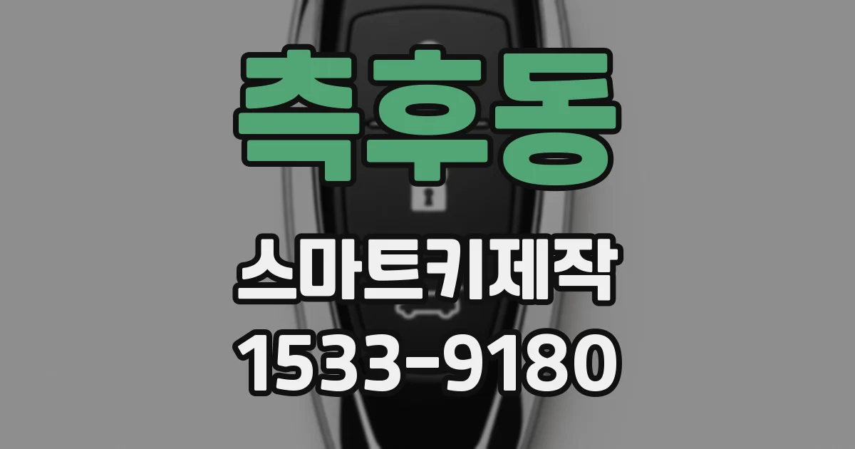 측후동 스마트키제작
