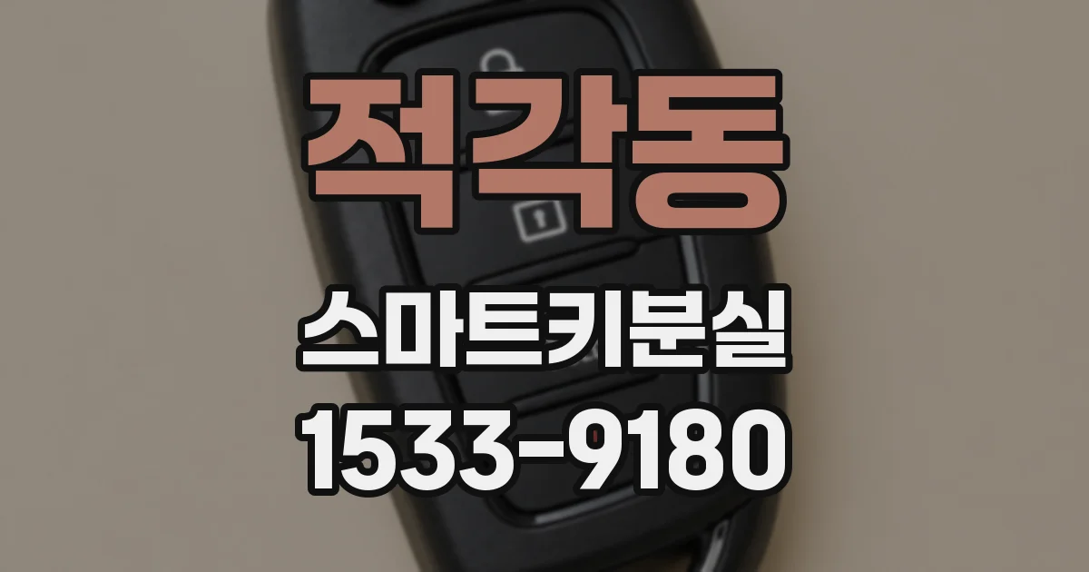 적각동 스마트키분실