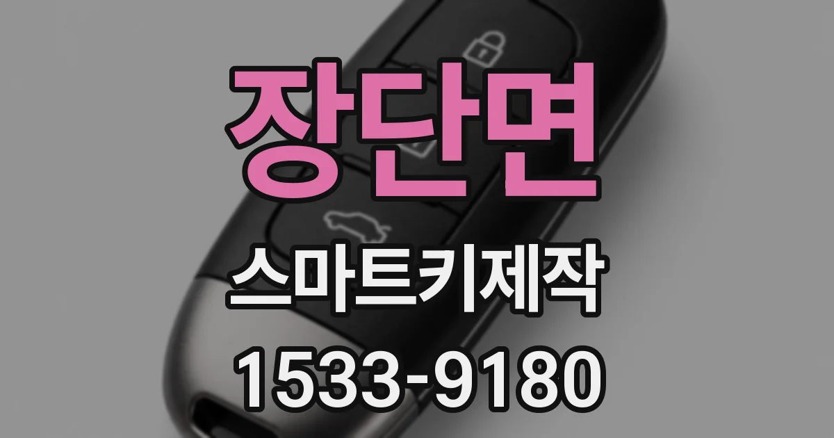 장단면 스마트키제작