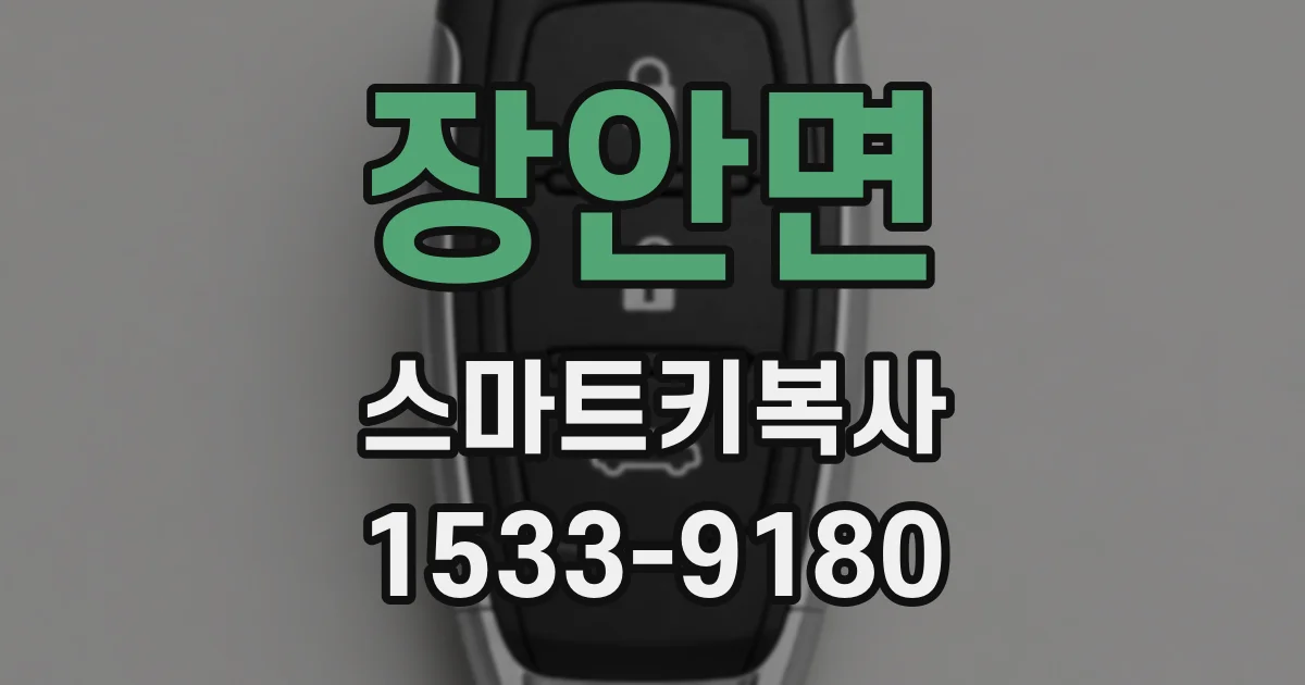 장안면 스마트키복사