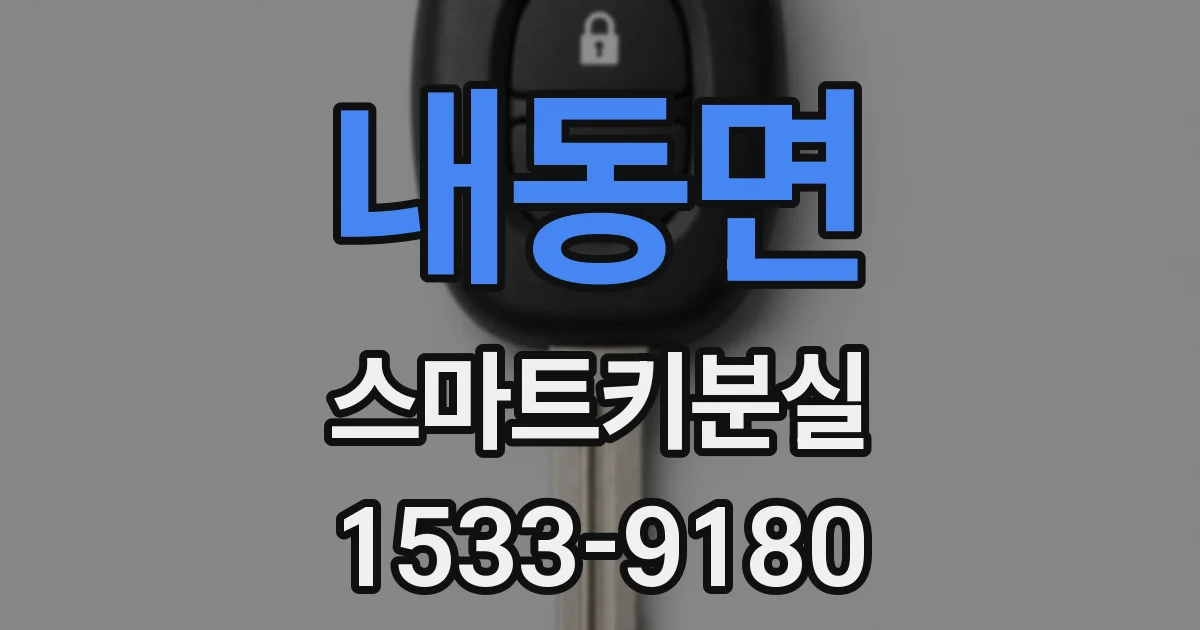 내동면 스마트키분실