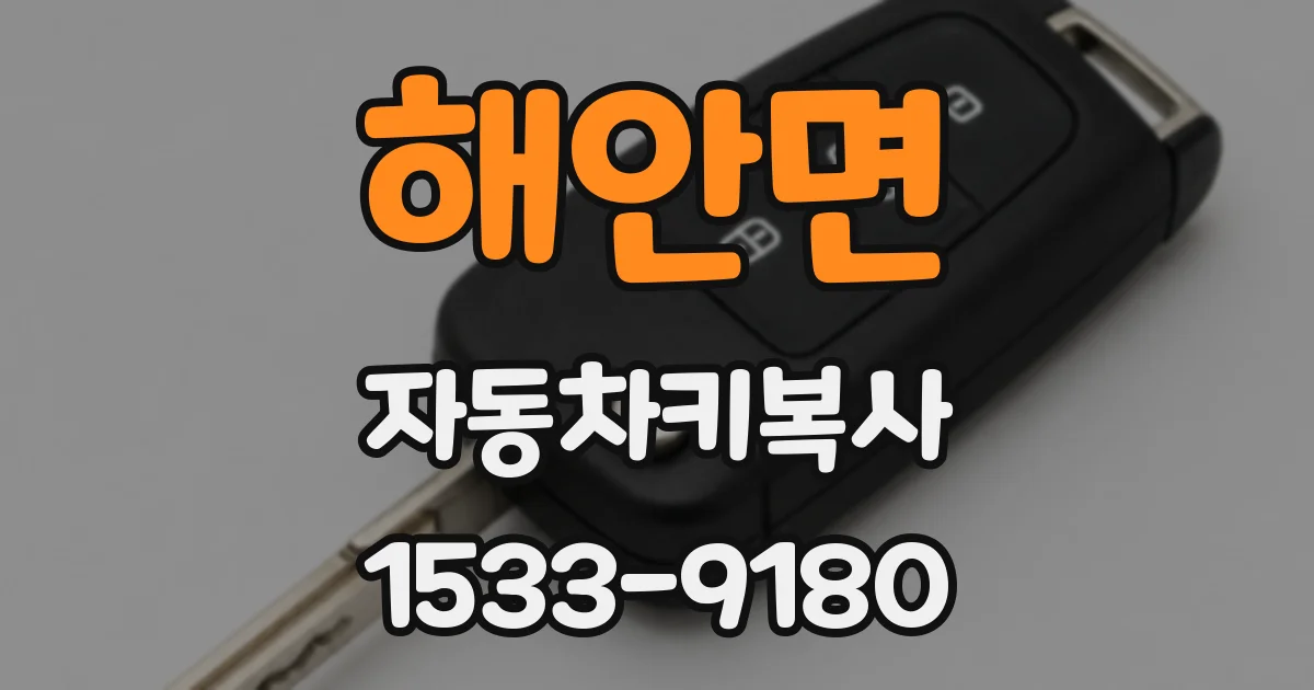 해안면 자동차키복사