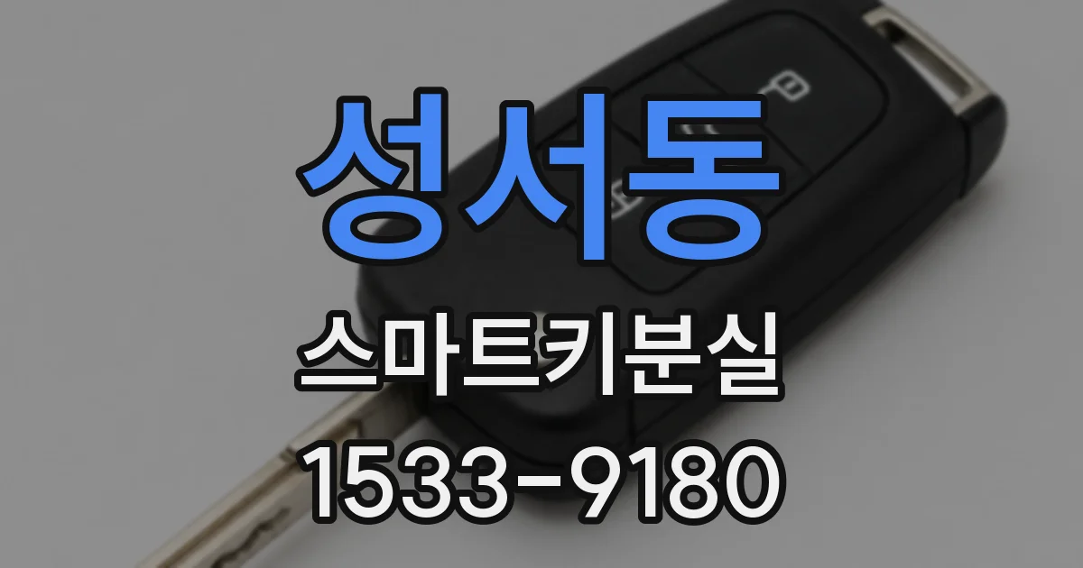 성서동 스마트키분실