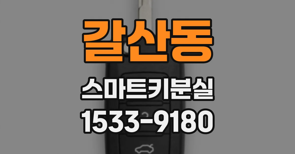 갈산동 스마트키분실