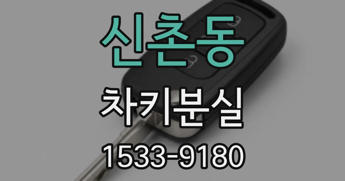 신촌동 차키분실