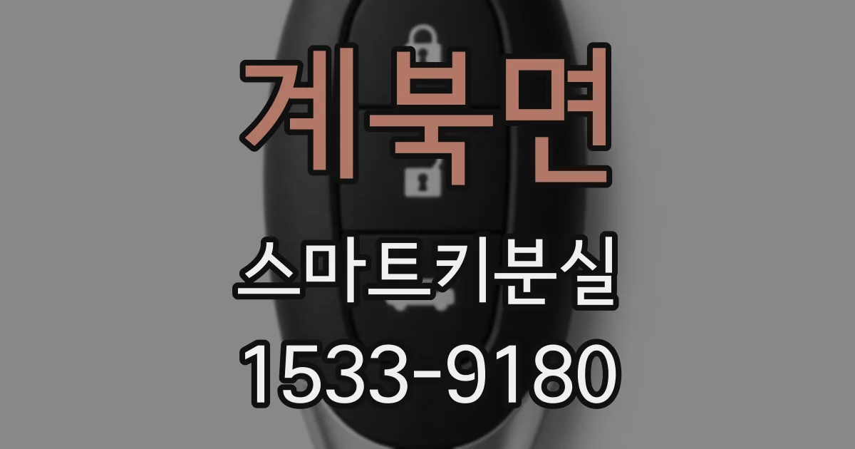 계북면 스마트키분실
