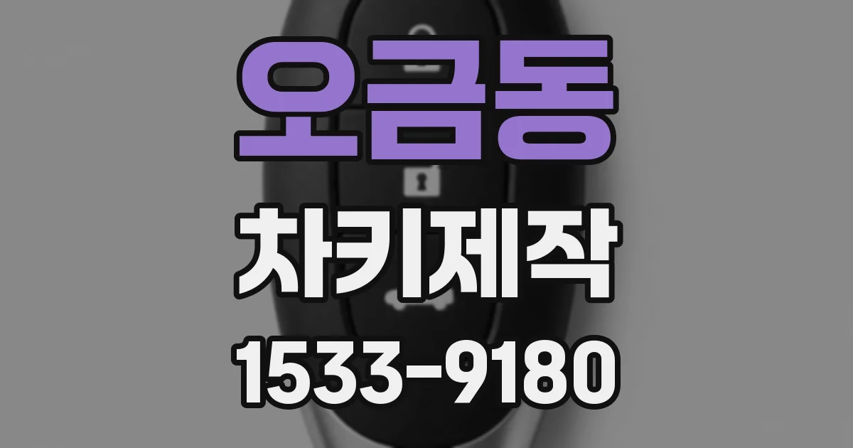 오금동 차키제작