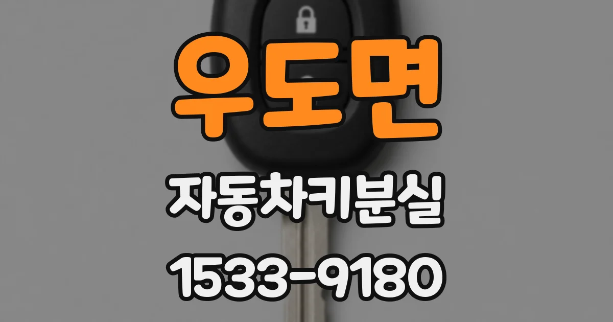 우도면 자동차키분실