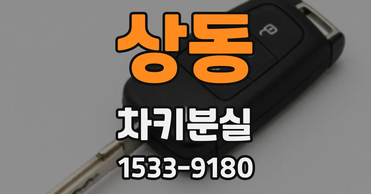 상동 차키분실