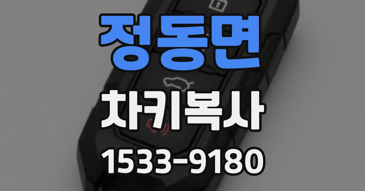 정동면 차키복사