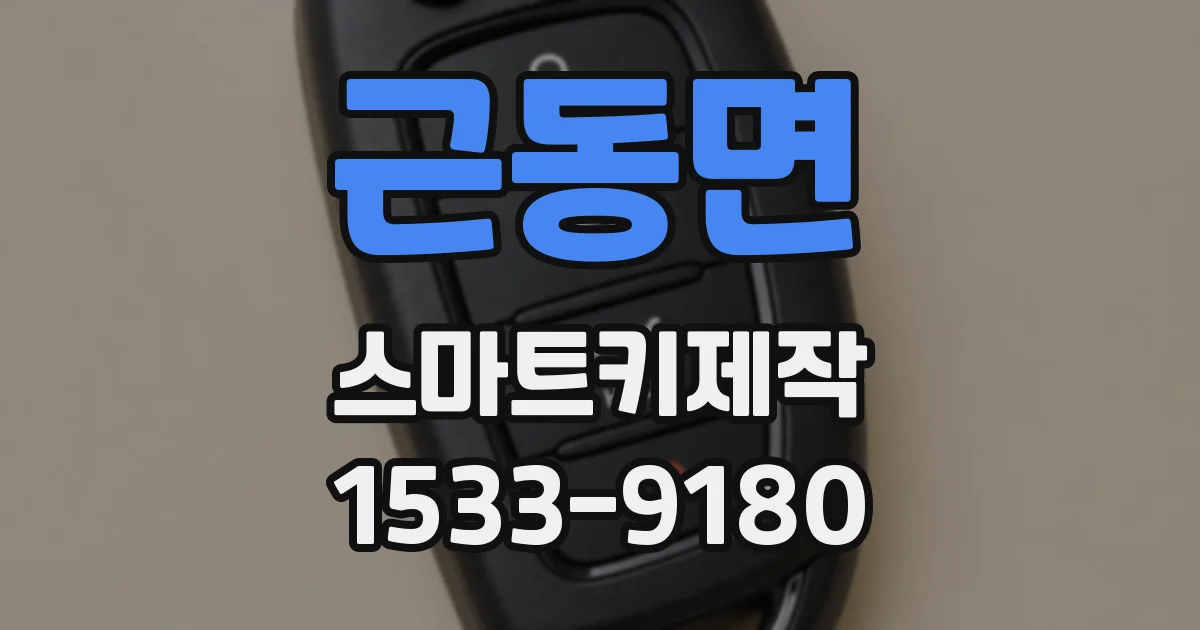 근동면 스마트키제작