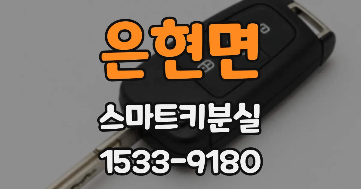 은현면 스마트키분실