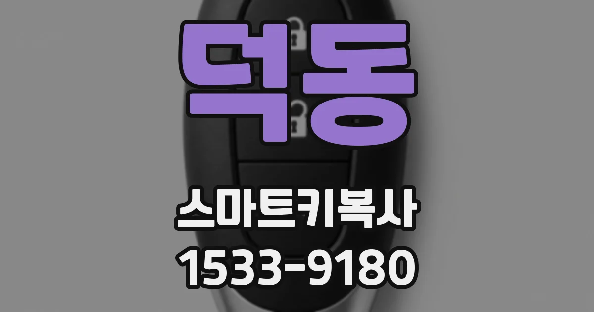 덕동 스마트키복사