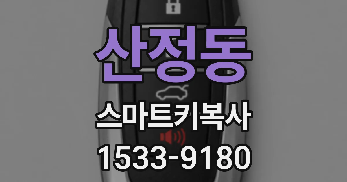 산정동 스마트키복사