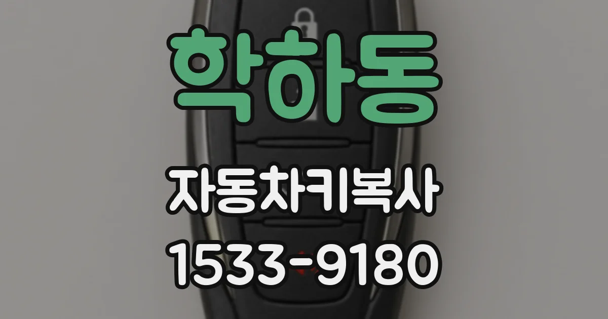 학하동 자동차키복사