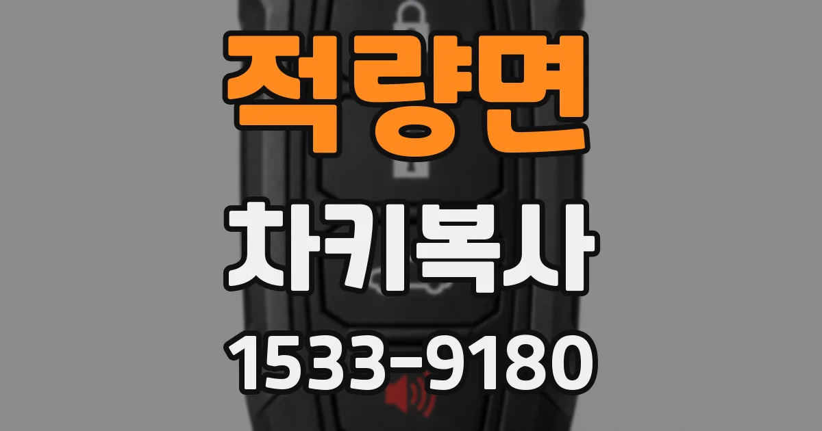 적량면 차키복사
