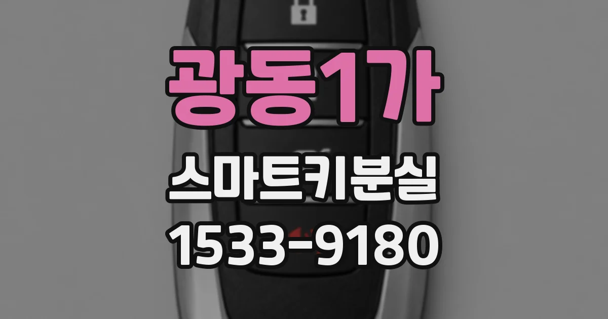 광동1가 스마트키분실