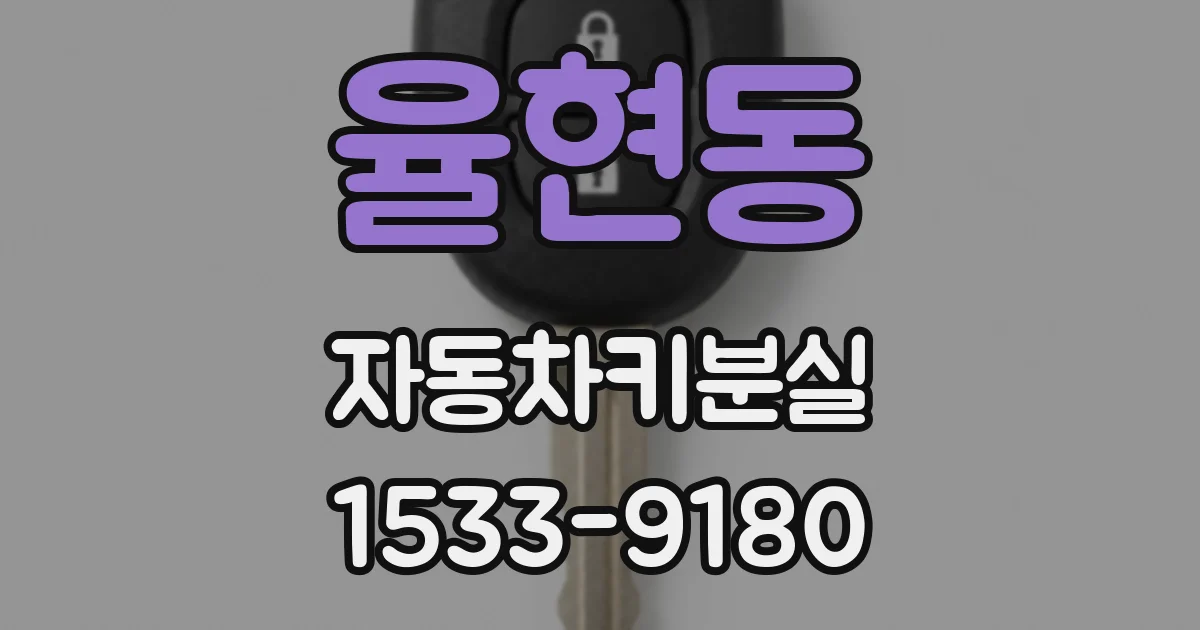 율현동 자동차키분실