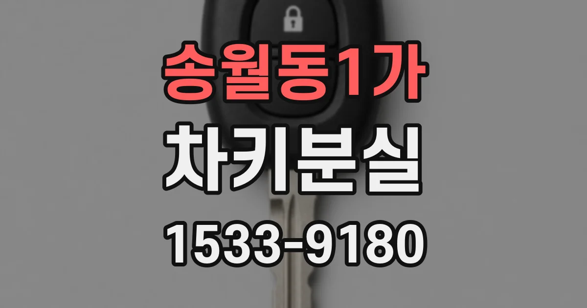 송월동1가 차키분실