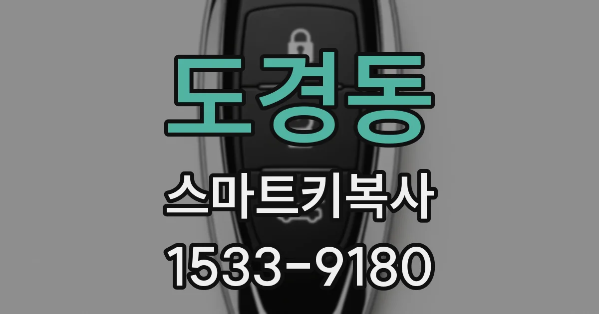 도경동 스마트키복사