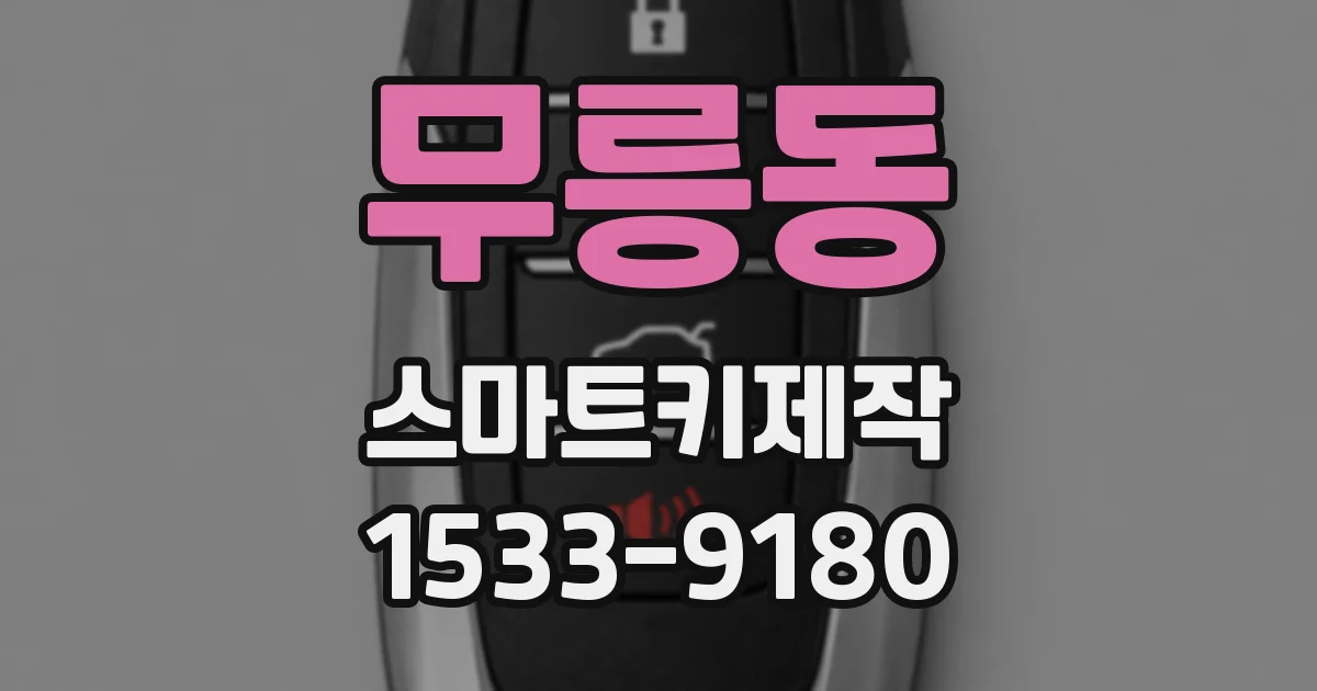 무릉동 스마트키제작