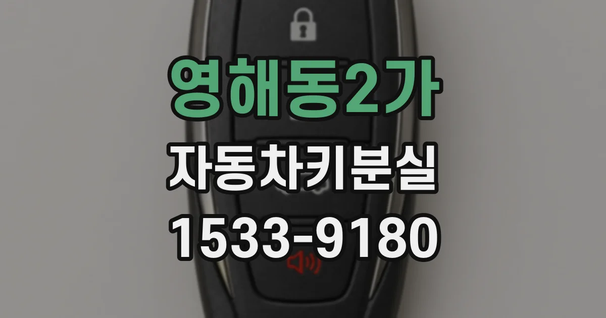 영해동2가 자동차키분실