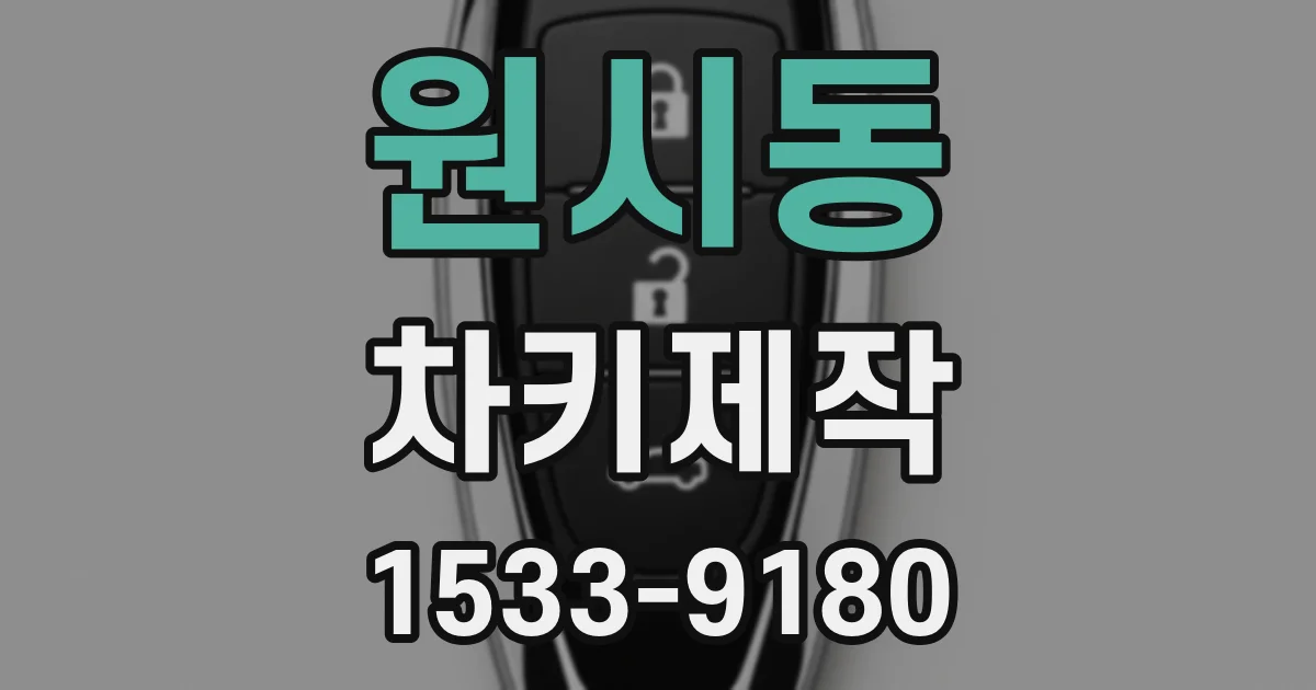 원시동 차키제작