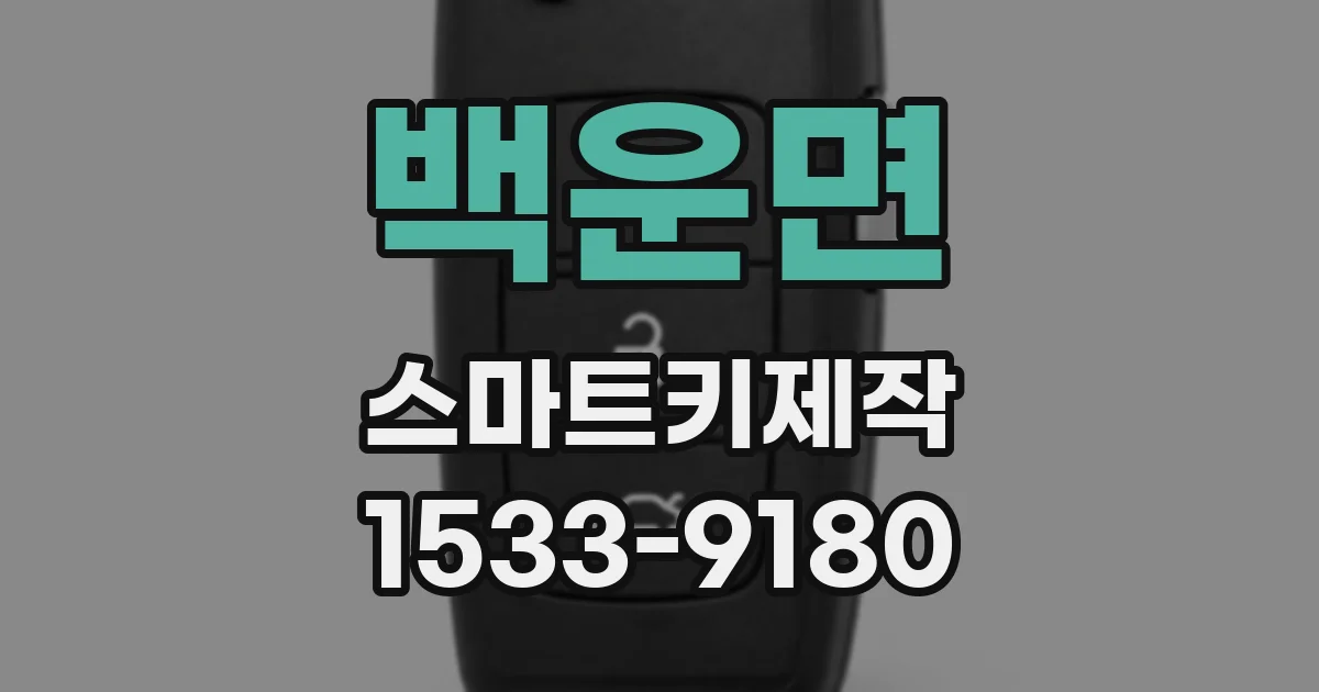백운면 스마트키제작