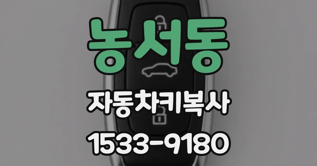 농서동 자동차키복사