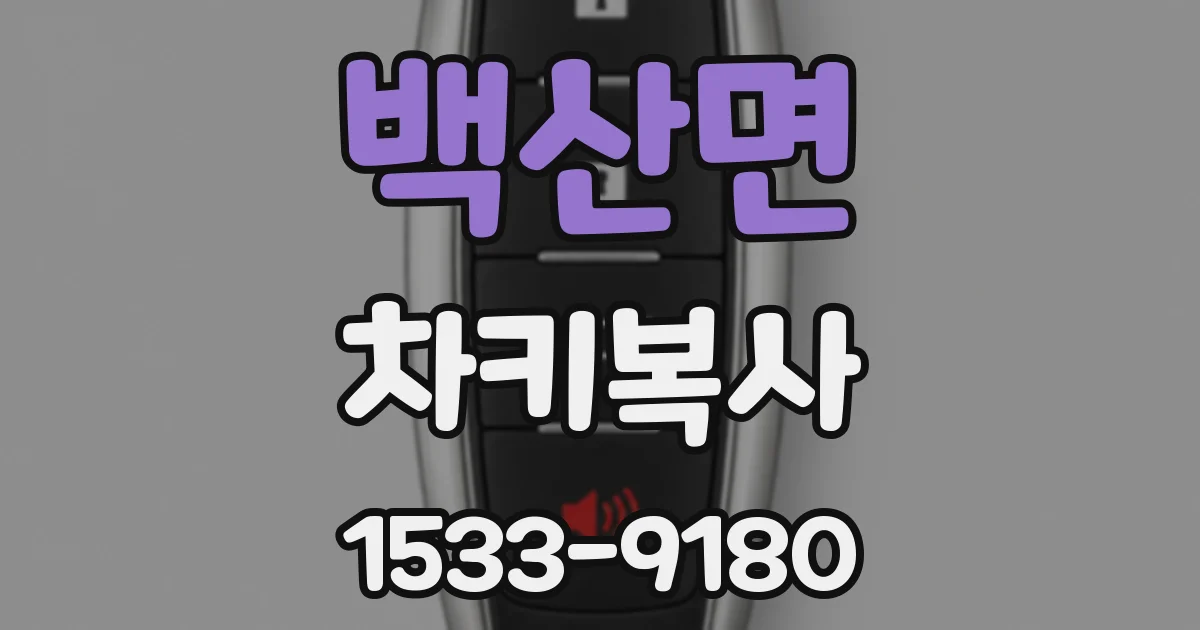 백산면 차키복사