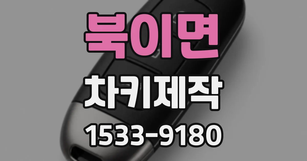 북이면 차키제작