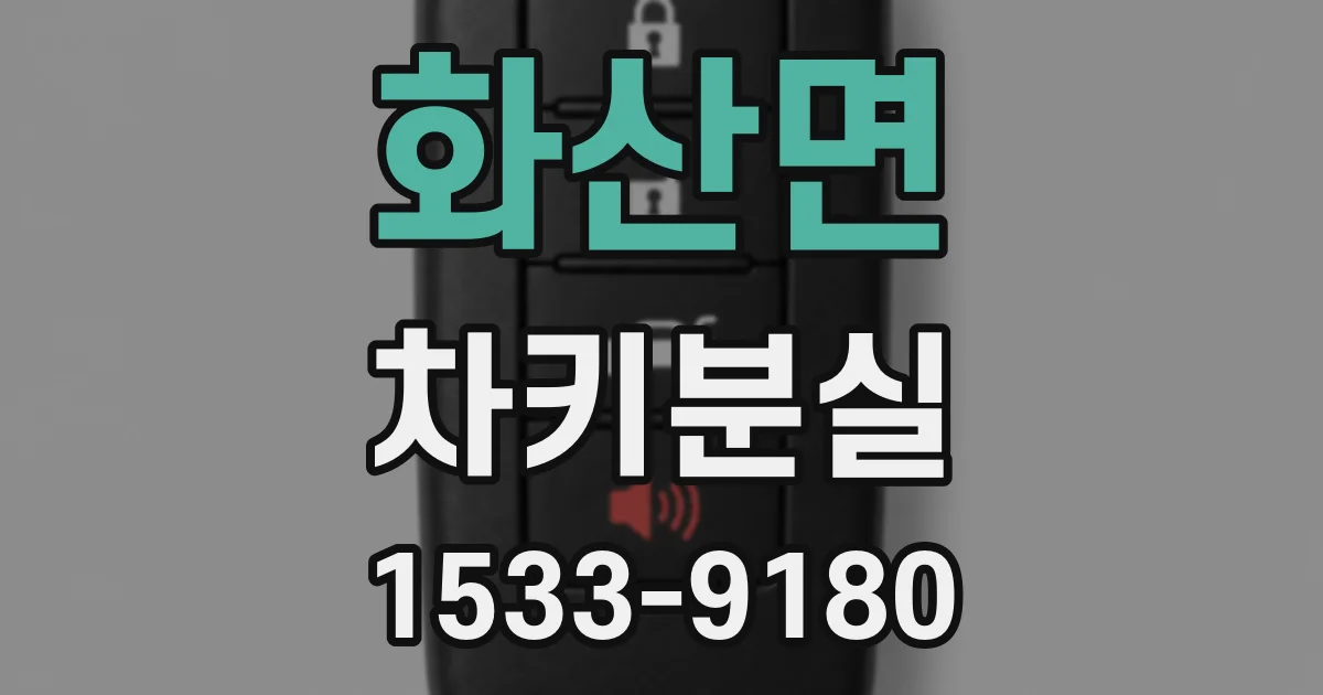 화산면 차키분실