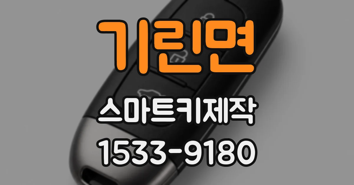기린면 스마트키제작